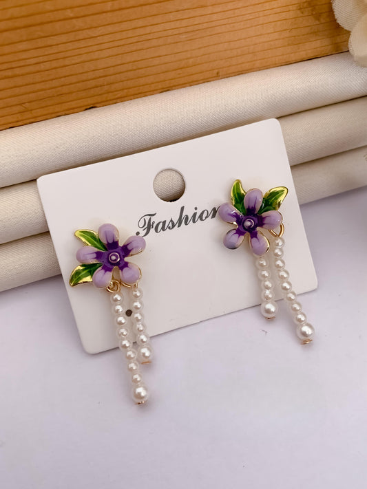 Umbrella's GlamAura Stylish Crystal Drop Earrings for Women – Elegant Party & Daily Wear