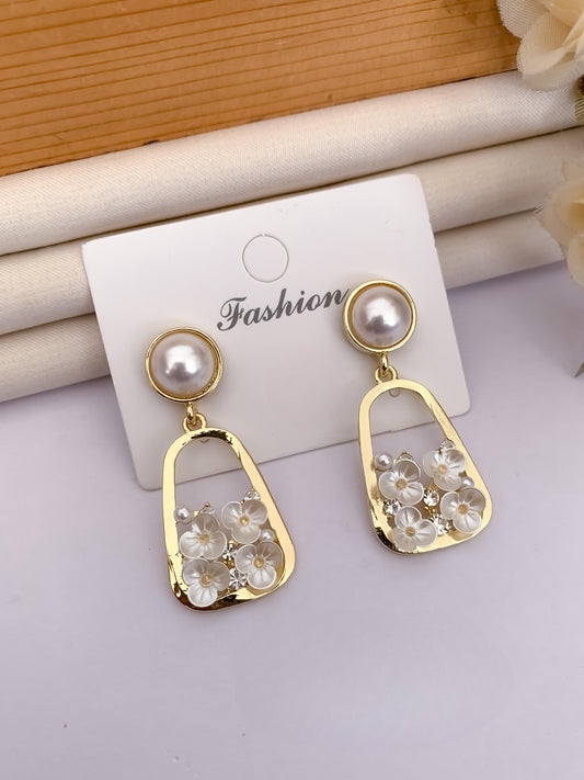 Umbrella's GlamAura Stylish Crystal Drop Earrings for Women – Elegant Party & Daily Wear