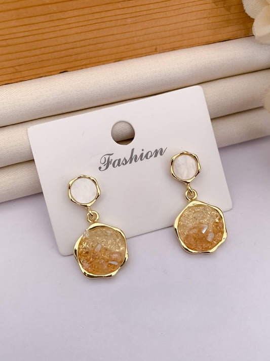 Umbrella's GlamAura Stylish Crystal Drop Earrings for Women – Elegant Party & Daily Wear