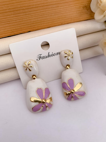 Umbrella's GlamAura Stylish Crystal Drop Earrings for Women – Elegant Party & Daily Wear