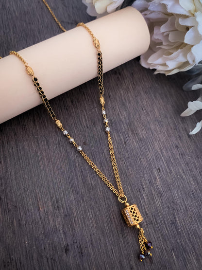 Umbrella's Diamond Gold Mangalsutra for Women – Timeless Traditional Jewelry in 22K Gold Coated