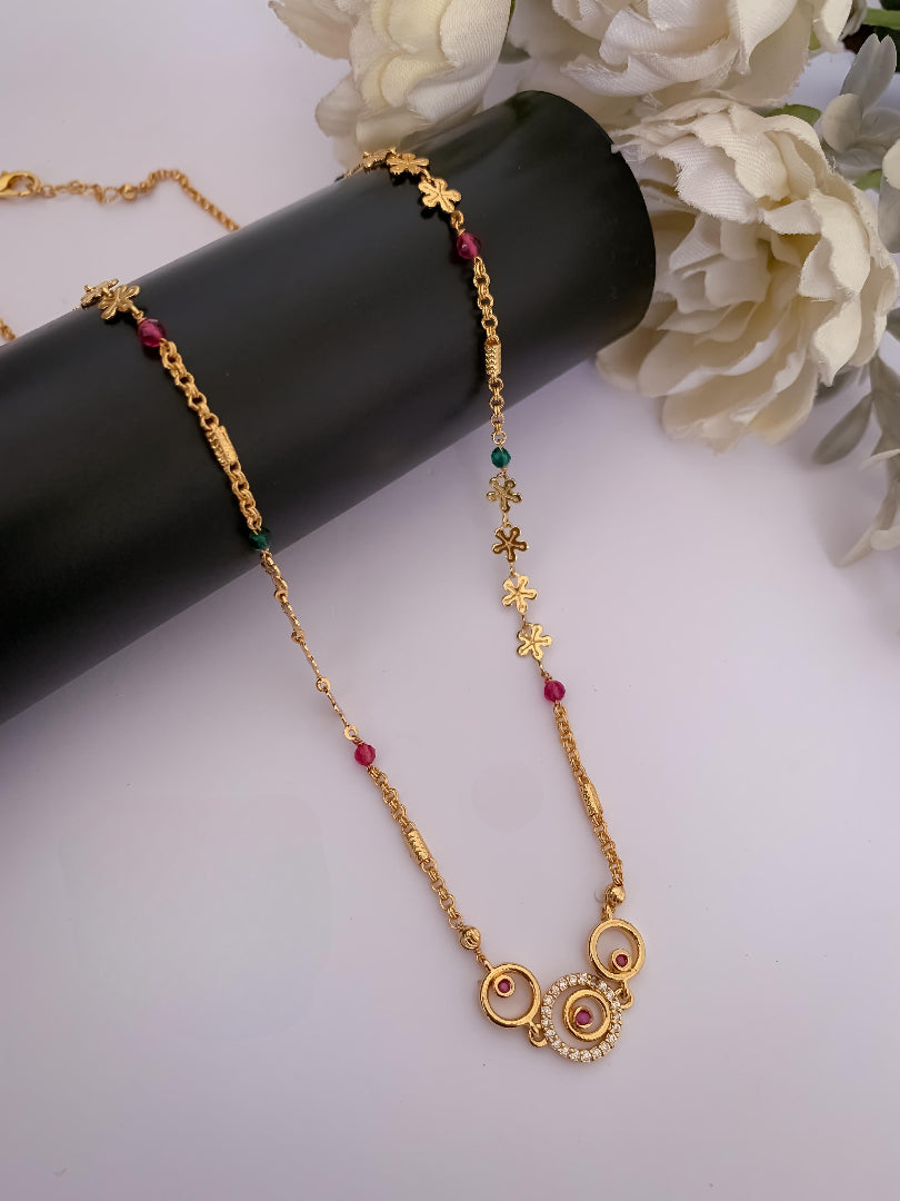 Umbrella's Diamond Gold Mangalsutra for Women – Timeless Traditional Jewelry in 22K Gold Coated