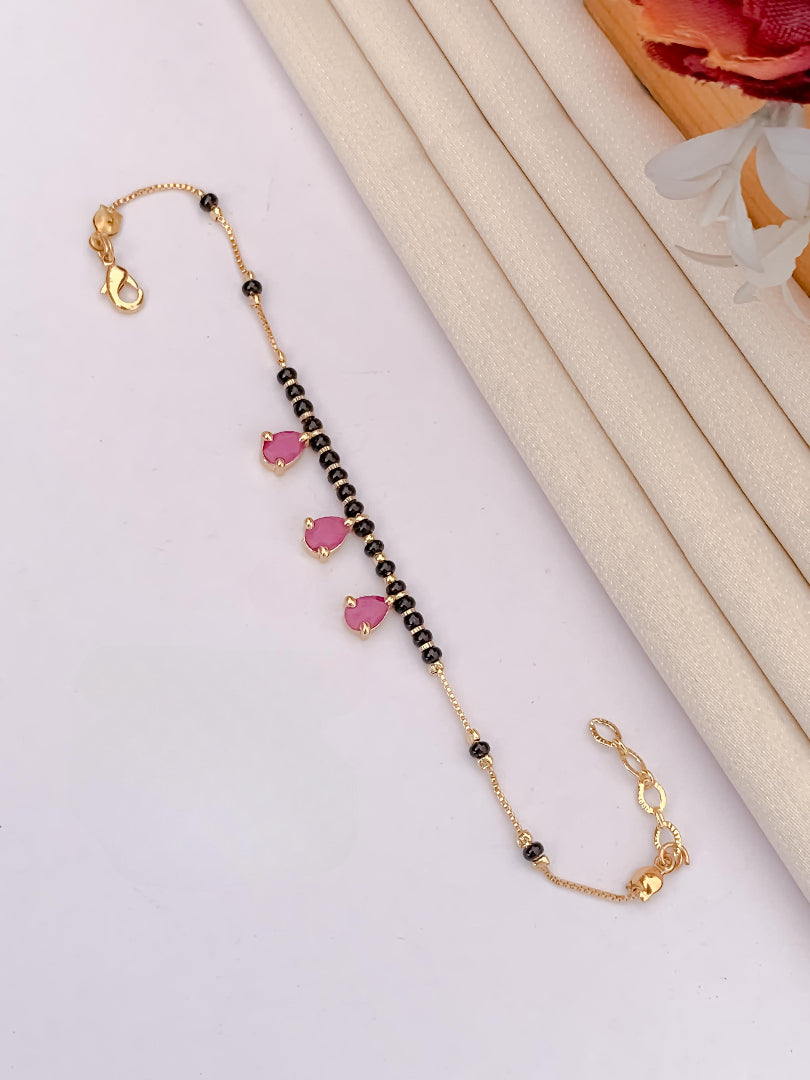 Umbrella's DivyaShine Stylish Hand Mangalsutra Bracelet for Women – Modern Twist on a Timeless Tradition