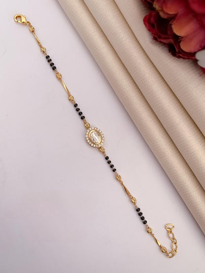 Umbrella's DivyaShine Stylish Hand Mangalsutra Bracelet for Women – Modern Twist on a Timeless Tradition