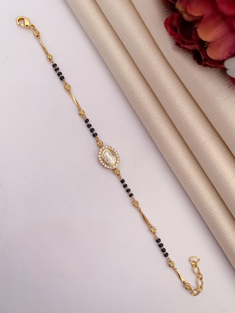 Umbrella's DivyaShine Stylish Hand Mangalsutra Bracelet for Women – Modern Twist on a Timeless Tradition