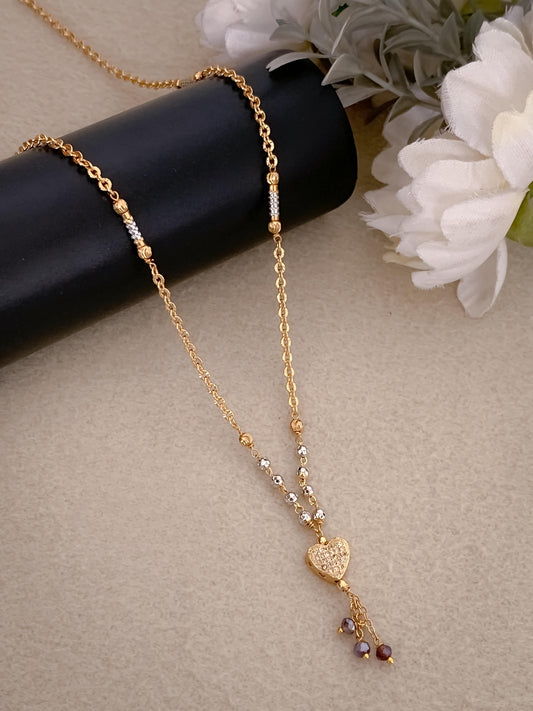 Umbrella's Diamond Gold Mangalsutra for Women – Timeless Traditional Jewelry in 22K Gold Coated