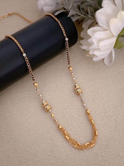 Umbrella's Diamond Gold Mangalsutra for Women – Timeless Traditional Jewelry in 22K Gold Coated