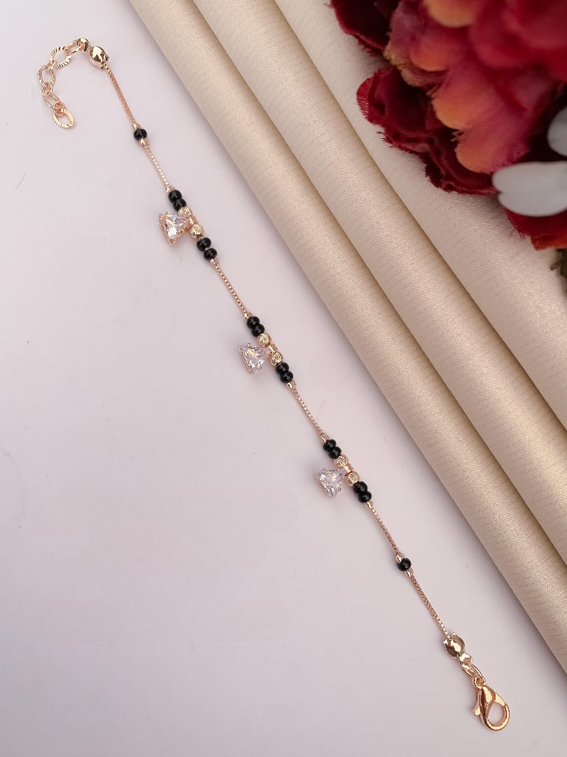 DivyaShine Stylish Hand Mangalsutra Bracelet for Women – Modern Twist on a Timeless Tradition