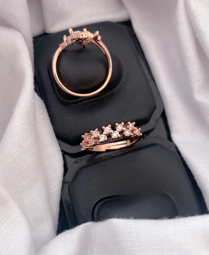 Gold Plated Elegant Adjustable Ring for Women – Customizable Fit, Timeless Beauty