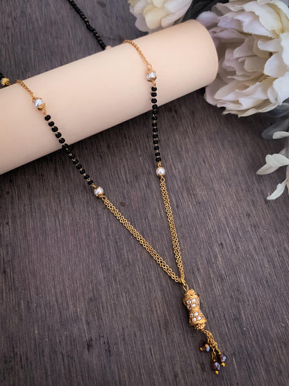 Umbrella's Diamond Gold Mangalsutra for Women – Timeless Traditional Jewelry in 22K Gold Coated