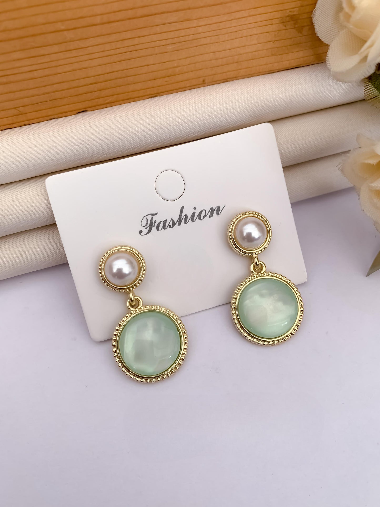 Umbrella's GlamAura Stylish Crystal Drop Earrings for Women – Elegant Party & Daily Wear