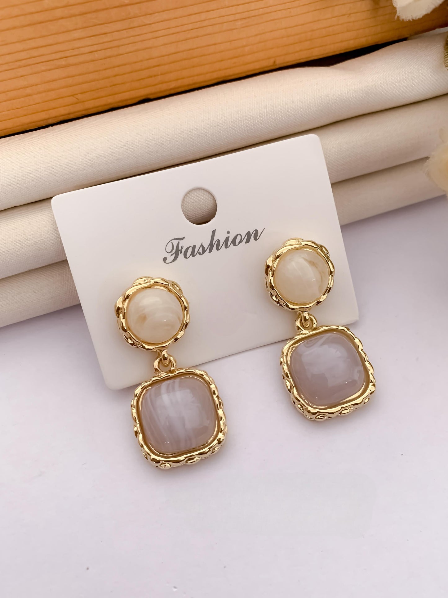 Umbrella's GlamAura Stylish Crystal Drop Earrings for Women – Elegant Party & Daily Wear